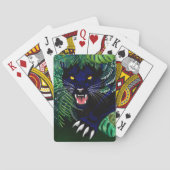 Zwarte Panthergeest van het Oerwoud Pokerkaarten (Achterkant)