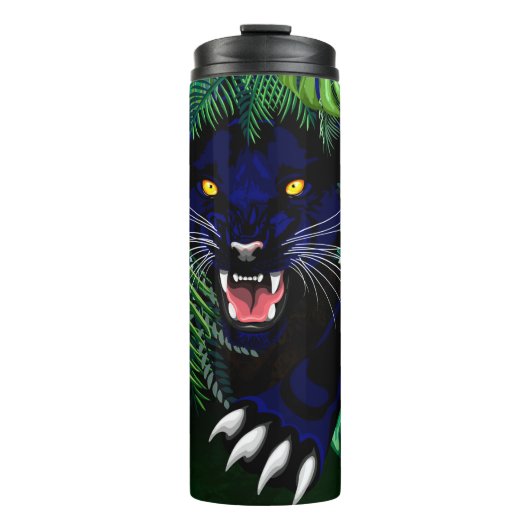 Zwarte Panthergeest van het Oerwoud Thermosbeker (Voorkant)