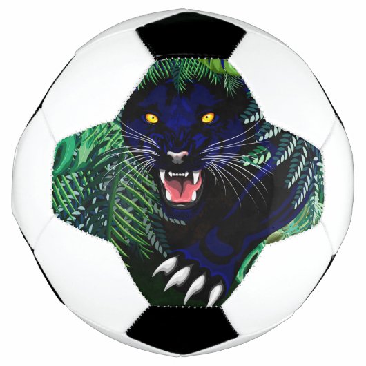 Zwarte Panthergeest van het Oerwoud Voetbal (Voorkant)