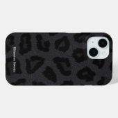 Zwarte Pantherkleuringang met naam Case-Mate iPhone Case (Achterkant (horizontaal))