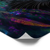 Zwarte panthermuur, digitale wandkunst, afdrukken poster (Hoek)