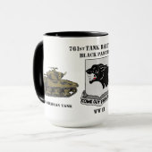 ZWARTE PANTHERS 761st BATTALION - MA SHERMAN TANK Mok (Voorkant links)