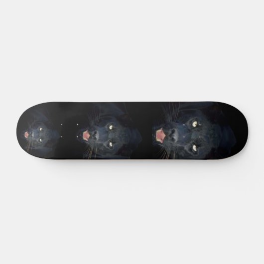 Zwarte pantherskateboard persoonlijk skateboard (Horizontaal)