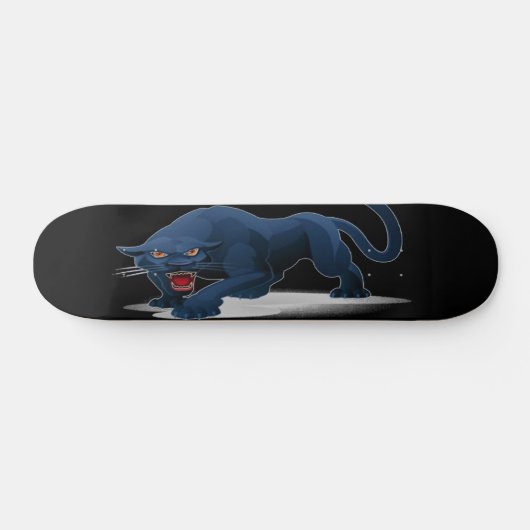 Zwarte pantherskateboard skateboard (Horizontaal)