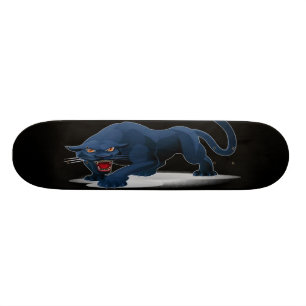 Zwarte pantherskateboard skateboard