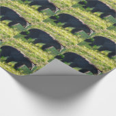 Zwarte Papa-Beer-opvulpapier Cadeaupapier (Hoek)