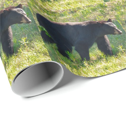 Zwarte Papa-Beer-opvulpapier Cadeaupapier (Rol Hoek)