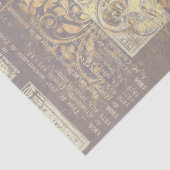 Zwarte papegaai met ontkoppeling van Damask en New Tissuepapier (Detail)