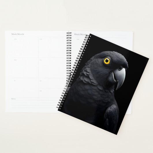 Zwarte papegaai planner (Display)