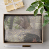  zwarte papegaai tissuepapier (Geschenk)