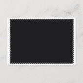 Zwarte papel picado-liefdesgegevens over het huwel informatiekaartje (Achterkant)