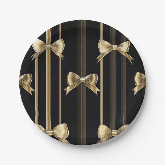 Zwarte-papierBowl Papieren Bordje (Voorkant)