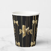 Zwarte papieren beker met gouden boog (Rechts)