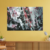 Zwarte Parel Benoemd En Ondertekend Canvas Afdruk (Insitu (Woonkamer))
