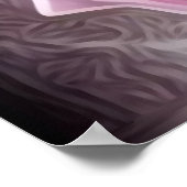 Zwarte parels en roze rozen poster (Hoek)