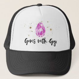 Zwarte Pareltjes met Gigi Trucker Hat Trucker Pet
