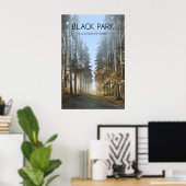 Zwarte Park Buckinghamshire Reisposter Poster (Thuiskantoor)