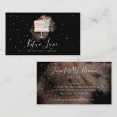 Zwarte-party Weddenschap-kakkerbakkersbanketbakker Visitekaartje (Voorkant / Achterkant)