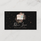 Zwarte-party Weddenschap-kakkerbakkersbanketbakker Visitekaartje (Voorkant)