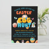 Zwarte Pasen Eierjacht  Kaart (Staand voorkant)