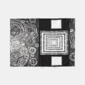 zwarte pasleylade op maat gesneden deken (Voorkant (Horizontaal))