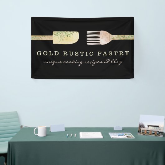 Zwarte Pastry eucalyptus leaf spatel Spandoek (Beurs)