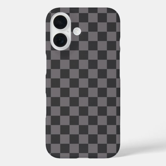 Zwarte patronen Schachbrett geruit geruit Case-Mate iPhone Case (Achterkant)