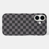Zwarte patronen Schachbrett geruit geruit Case-Mate iPhone Case (Achterkant (horizontaal))