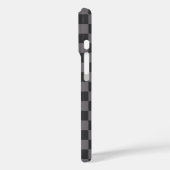 Zwarte patronen Schachbrett geruit geruit Case-Mate iPhone Case (Achterkant / Links)