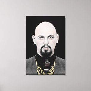 Zwarte Paus op Canvas Afdruk