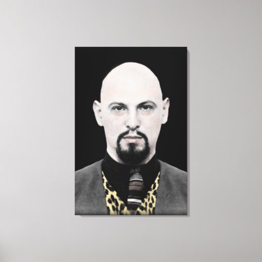 Zwarte Paus op Canvas Afdruk (Voorkant)