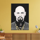 Zwarte Paus op Canvas Afdruk (Insitu (Woonkamer))