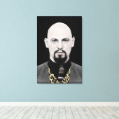 Zwarte Paus op Canvas Afdruk (Insitu (Houten vloer))