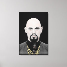 Zwarte Paus op doek Canvas Afdruk