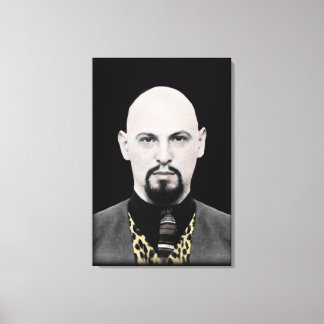 Zwarte Paus op doek Canvas Afdruk