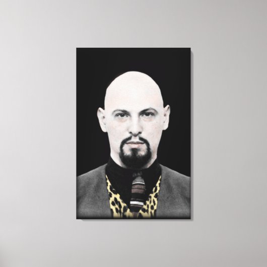 Zwarte Paus op doek Canvas Afdruk (Voorkant)