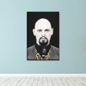 Zwarte Paus op doek Canvas Afdruk (Insitu (Houten vloer))