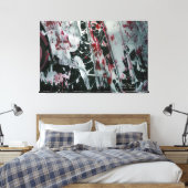 Zwarte Pearl met naam en handtekening Canvas Afdruk (Insitu (Slaapkamer))