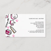 Zwarte pediatrische Kinderen tandheelkundige tandh Visitekaartje (Achterkant)