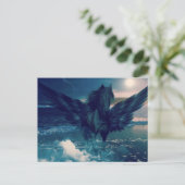Zwarte Pegasus afkomstig uit de Zee Briefkaart (Staand voorkant)