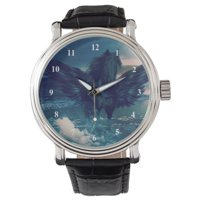 Zwarte Pegasus afkomstig uit de Zee Horloge (Voorkant)