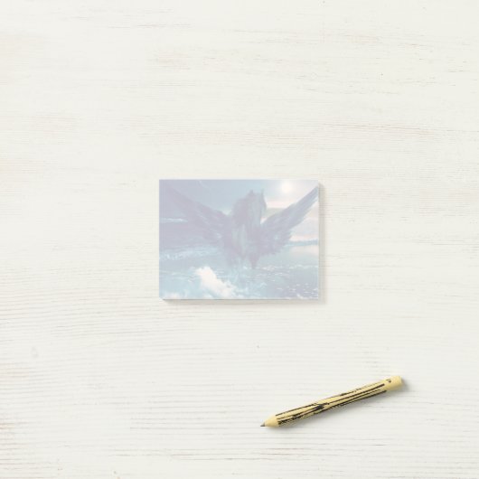 Zwarte Pegasus afkomstig uit de Zee Post-it® Notes (Op bureau)