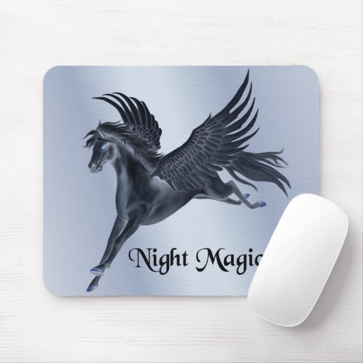 Zwarte Pegasus Muismat (Met muis)