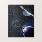 zwarte Pegasus Puzzel Legpuzzel (Verticaal)