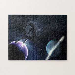 zwarte Pegasus Puzzle Legpuzzel