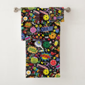 😍 zwarte pekel bad handdoek (Insitu)