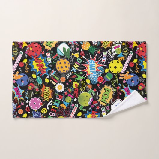 😍 zwarte pekel bad handdoek (Handdoek)