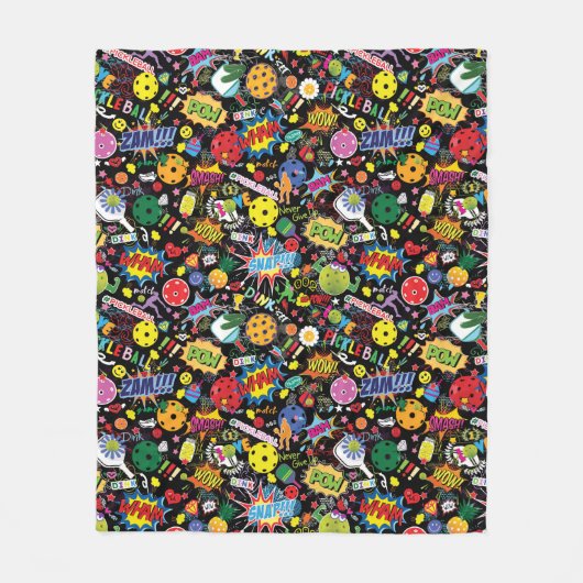 😍 zwarte pekel fleece deken (Voorkant)