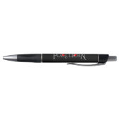 Zwarte Pen met rood en wit logo (Bodem)