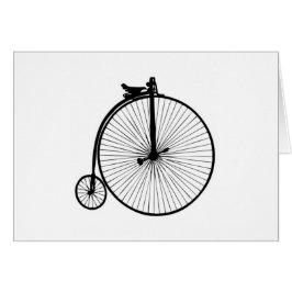 Zwarte penny farthing  bike